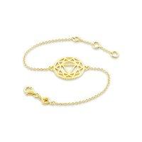 Daisy Yellow Gold Plated Solar Plexus Chakra Chain Bracelet