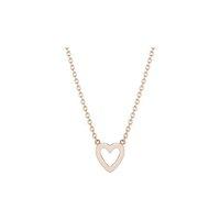 Daisy Rose Gold Plated Good Karma Open Heart Necklace