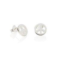 Daisy Silver Good Karma Peace Stud Earrings