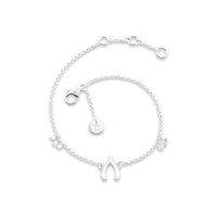 Daisy Wishbone Good Karma Silver Chain Bracelet