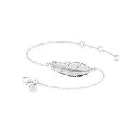 Daisy Native Spirit Silver Feather Bracelet