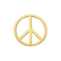 Daisy Yellow Gold Plated Peace Halo Coin