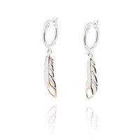 Daisy Native Spirit Feather Drop Earrings