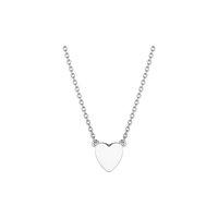 daisy silver good karma little heart necklace