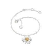 daisy 15mm gold plated drop bracelet