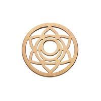 Daisy Rose Gold Plated Sacral Chakra Halo Coin
