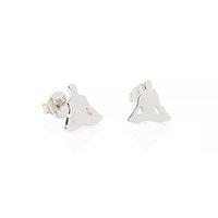 daisy silver good karma buddha stud earrings