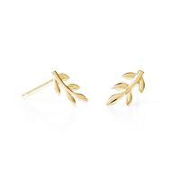 Daisy Nature\'s Way Gold Vine Leaf Stud Earrings