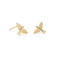 Daisy Nature\'s Way Gold Bird Stud Earrings