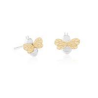 daisy natures way gold bee stud earrings