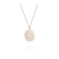 Daisy Crown Chakra Short Rose Gold Necklace