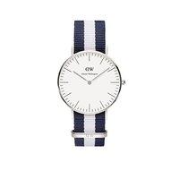 Daniel Wellington Ladies Classic Glasgow Navy and White 36mm Watch