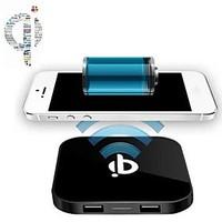 DC 5V Qi Wireless Charging Pad Charger and 2 USB 5V Port for Samsung Galaxy S5/S4/S3/HTC LG and Others