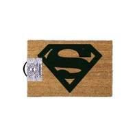 dc comics superman logo door mat tan gp85023