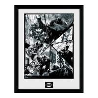 dc comics batman comic collage framed photographic 16 x 12inch