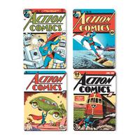 DC Comics Superman Comic Covers Set of 4 Coasters