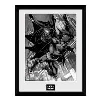 dc comics batman comic hook framed photographic 16 x 12inch