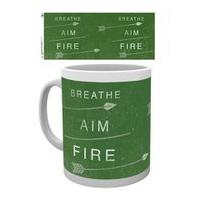 DC Comics Arrow Breathe Aim Fire - Mug