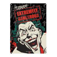 dc comics batman joker small tin sign 29cm x 42cm