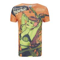 dc comics mens bombshell poison ivy t shirt red s