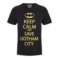 DC Comics Men\'s Batman Keep Calm T-Shirt - Black - S