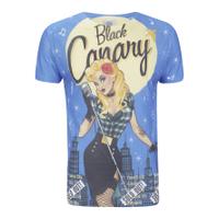 DC Comics Men\'s Bombshell Black Canary T-Shirt - Black - L