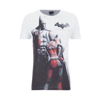 DC Comics Men\'s Batman and Harley Quinn T-Shirt - White - M