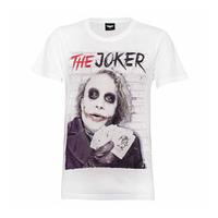 dc comics mens batman joker cards t shirt white xl