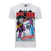 DC Comics Men\'s Batman Joker\'s Back in Town T-Shirt - White - S