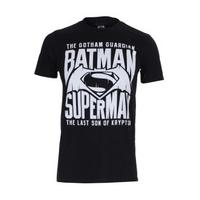 DC Comics Men\'s Batman v Superman Gotham Guardian T-Shirt - Black - L