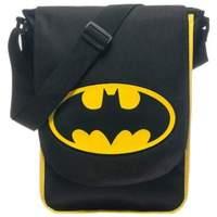 Dc Comics Batman Black Messenger Bag With Classic Logo (mb0udqbtm)