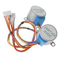 DC 5V 28YBJ-48 Stepper Motor for (For Arduino) ((Works with Official (For Arduino) Boards /2 PCS)