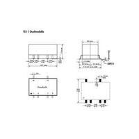 DC/DC converter (SMD) TracoPower TES 1-1222 12 Vdc 12 Vdc, -12 Vdc 40 mA 1 W No. of outputs: 2 x