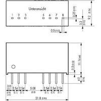 DC/DC converter (print) TracoPower TMR 3 Series 5 Vdc 12 Vdc 250 mA 3 W No. of outputs: 1 x