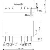 DC/DC converter (print) TracoPower TMR 3 Series 24 Vdc 12 Vdc 250 mA 3 W No. of outputs: 1 x