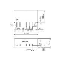 DC/DC converter (print) TracoPower TMH 0512S 5 Vdc 12 Vdc 165 mA 2 W No. of outputs: 1 x