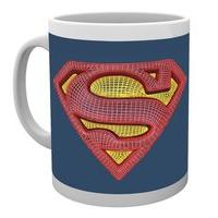 dc comics superman mesh logo mug