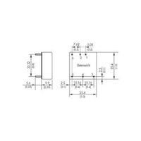 DC/DC converter (print) TracoPower THN 15-2412WI 24 Vdc 12 Vdc 1.3 A 15 W No. of outputs: 1 x