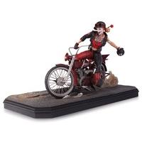 dc comics gotham city garage harley quinn statue