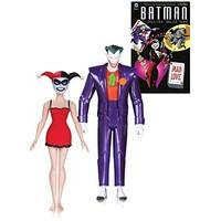 DC Comics AUG150311 Batman Animated Series The Joker and Harley Quinn Mad Love Book and Action Figure (Pack of 2)