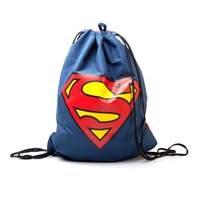Dc Comics Superman Reversible Drawstring Gymbag With Logo/comic Cover