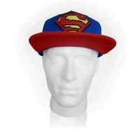 Dc Comics Superman Pixelated Logo Snapback Baseball Cap Blue/red (sb120aspm)