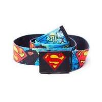 dc comics superman graffiti webbing canvas belt bt0cnmspm