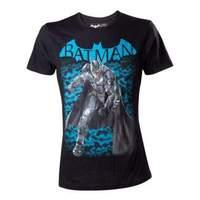 Dc Comics Batman Men\'s Arkham Knight Fighting Stance T-shirt Medium Black (ts1tz8ban-m)