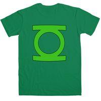 dc comics t shirt green lantern ring of power solid logo