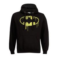 DC Comics Men\'s Batman Dripping Logo Hoody - Black - S