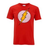 dc comics mens flash distress t shirt red xxl