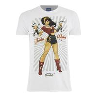 dc comics bombshells mens wonder woman t shirt white xl