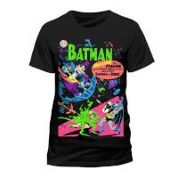 DC Comics Men\'s Batman Neon The Penguin Comic T-Shirt - Black - S