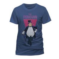 DC Comics Men\'s Batman 1966 The Penguin T-Shirt - Navy - M
